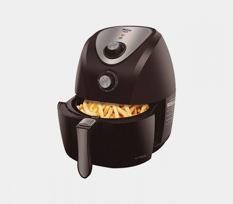 Fritadeira Sem Óleo Air Fry Philco Saúde Inox PH3L 3,2 L - Preta
